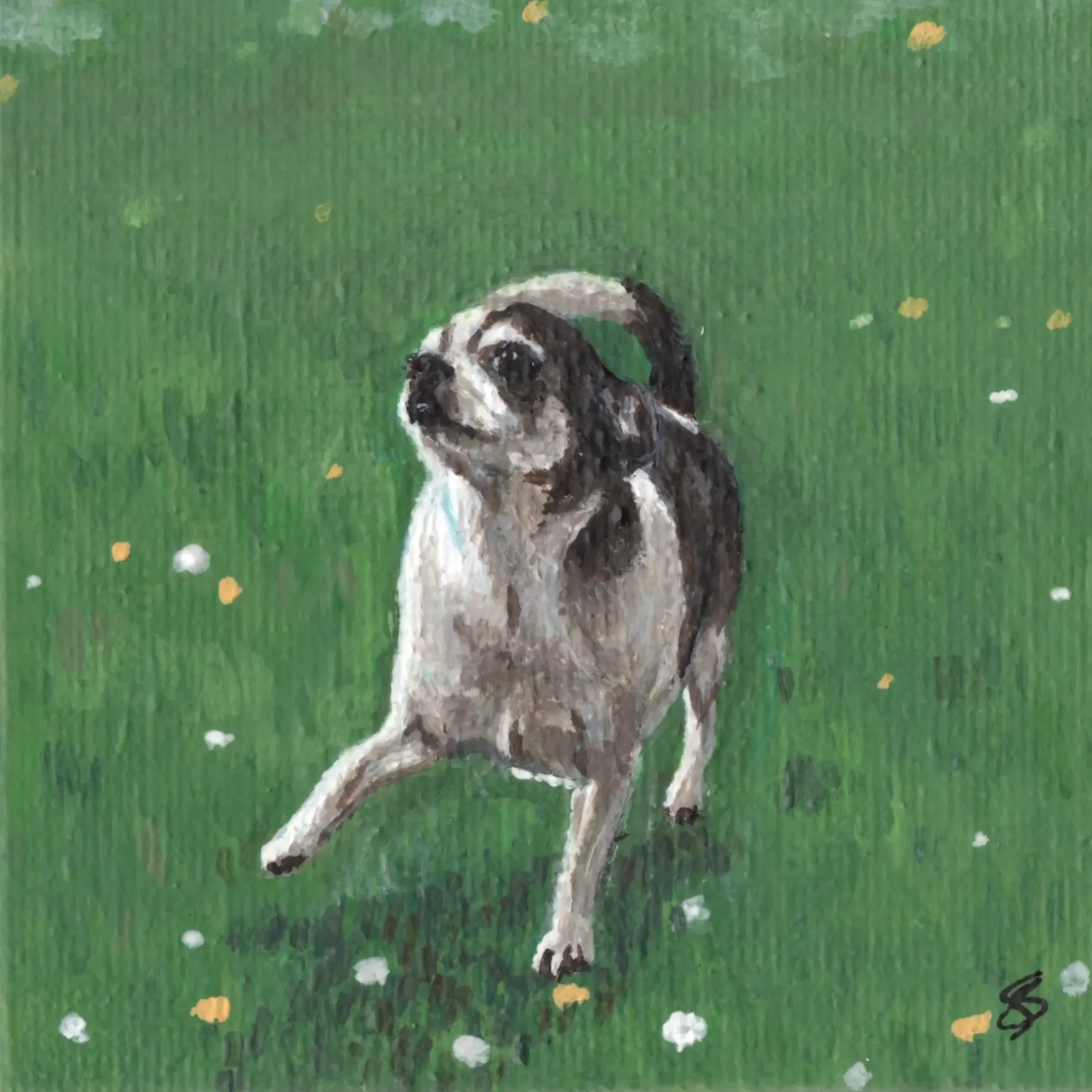Acrylic Mini Pet Portrait - 3 x 3 inches - from £75
