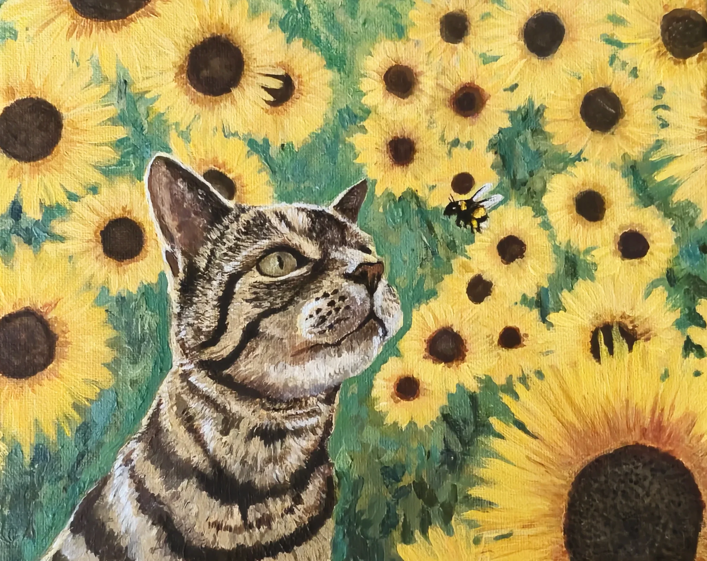 Acrylic Portrait - 200 x 200mm - from £140