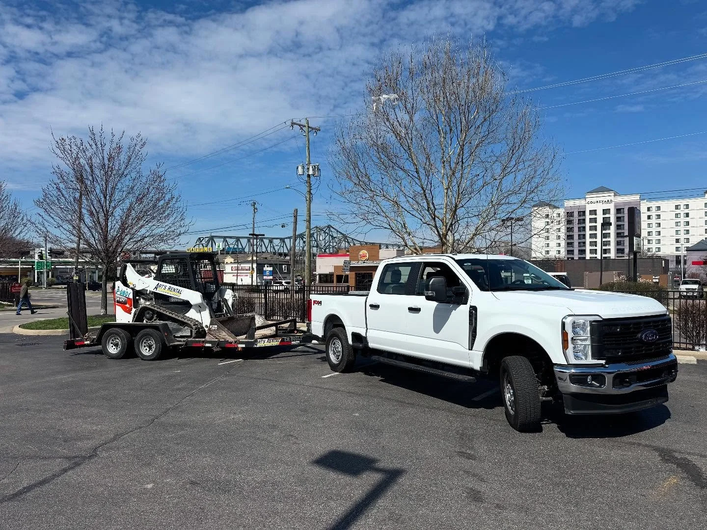 Beautiful day for a lot clean up!