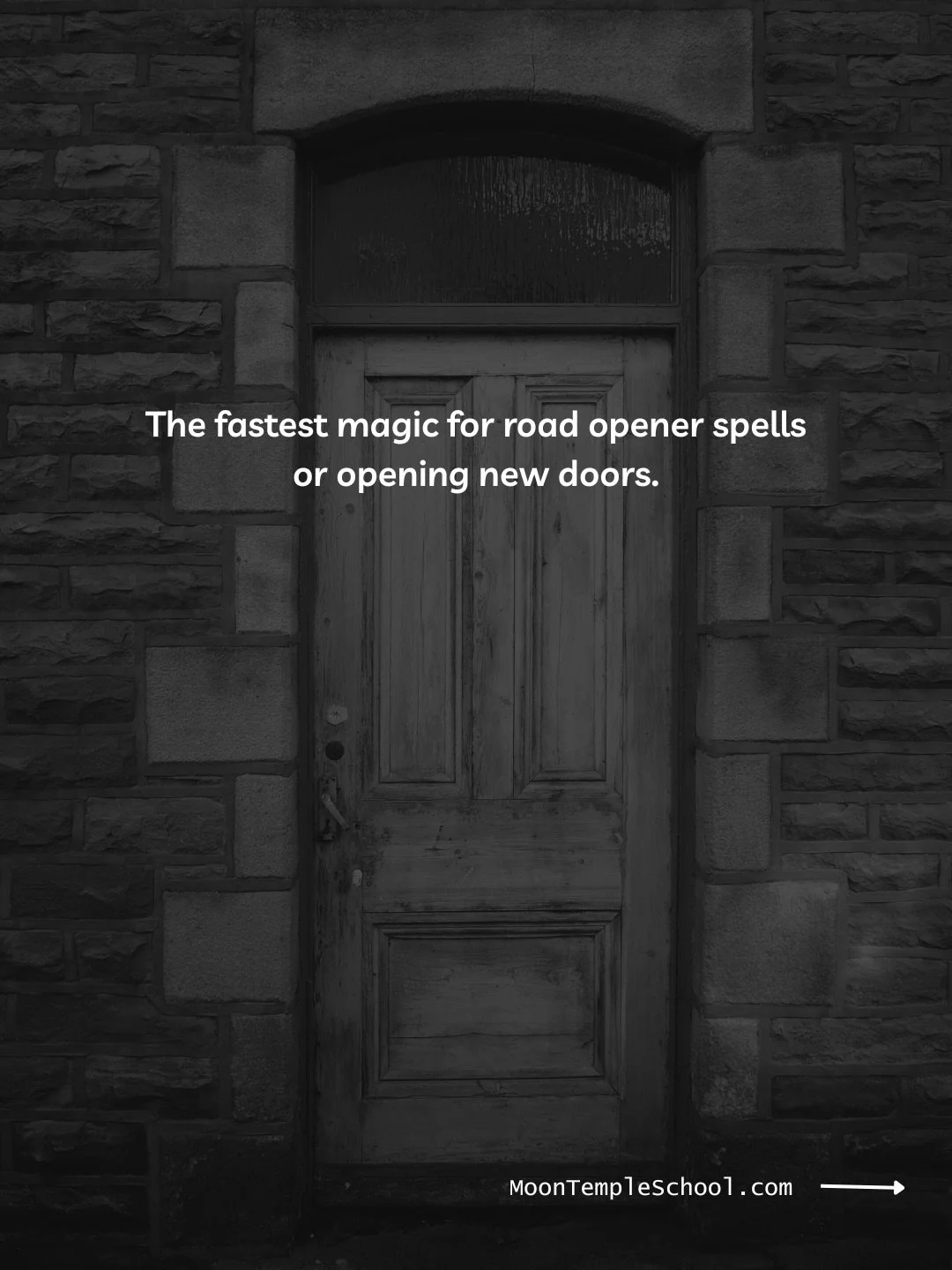 More 👇

The fastest way to open the road ahead (or the door) is to ask it to open. And do the magic that holds why you want it opened. 

Save this one for when you need a reminder. 

#roadopener