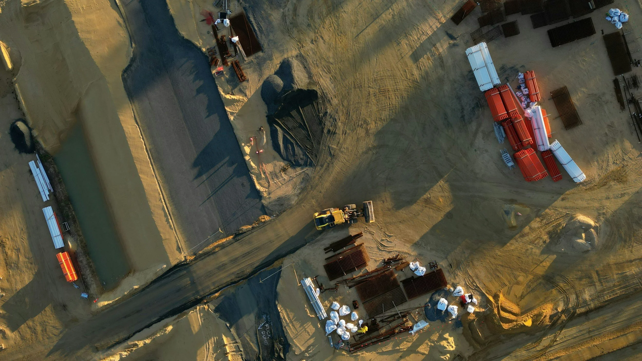 Prise de vue drone chantier BTP