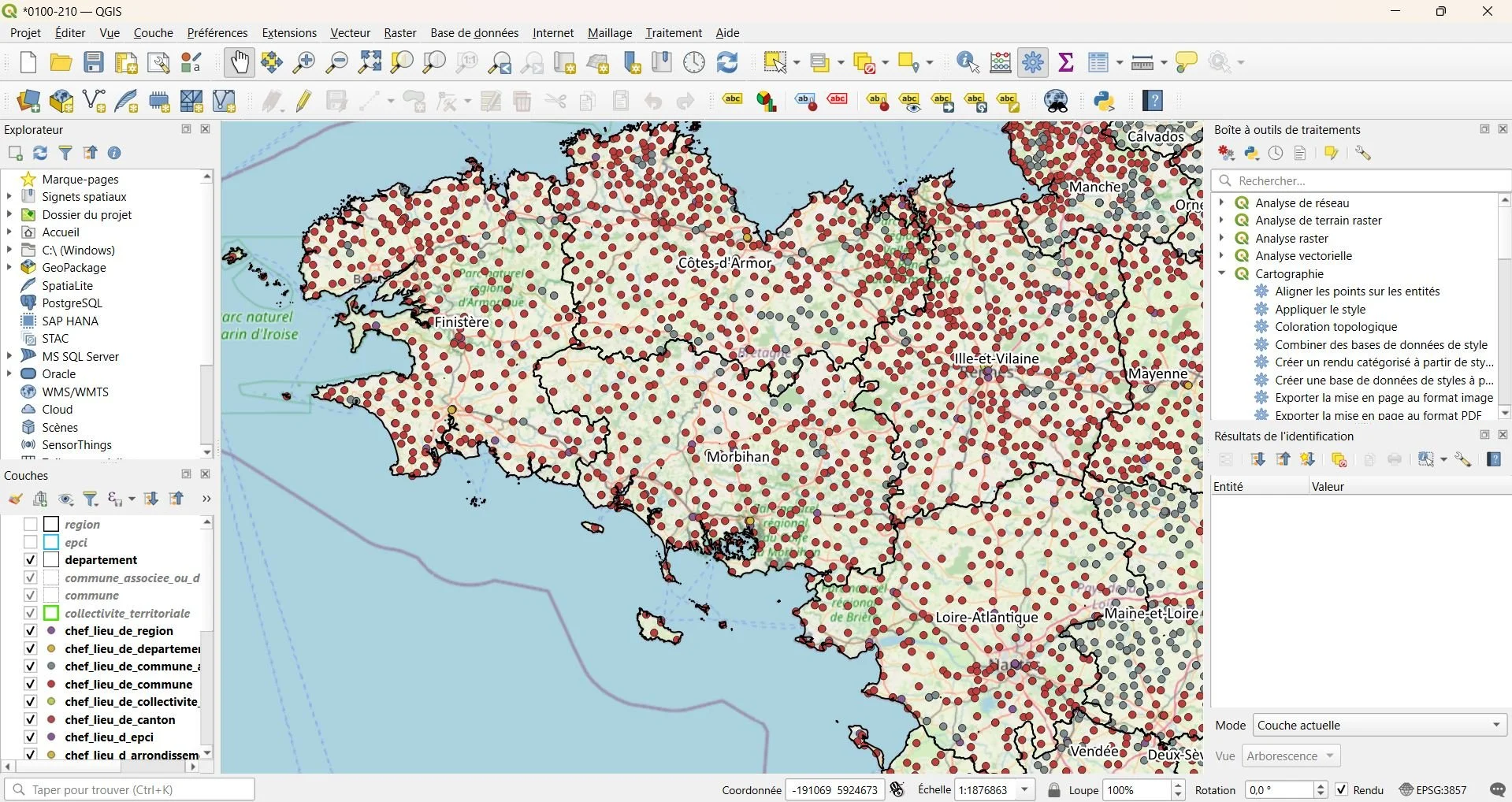 NaoDrone - Géomatique GIS SIG QGIS Bretagne