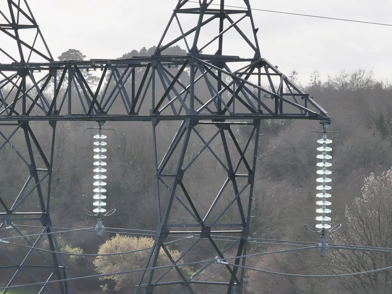 Naodrone - inspection drone pylône ligne haute-tension détail Loire-Atlantique 44