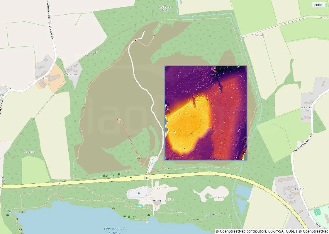 NaoDrone -  Géomatique drone GIS SIG mine Abbaretz 44 loire-Atlantique
