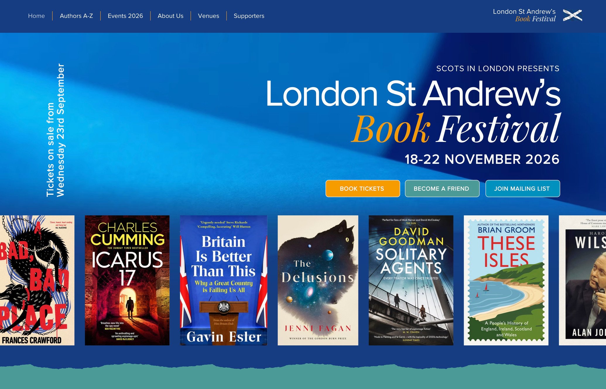 London St Andrew's Book Festival