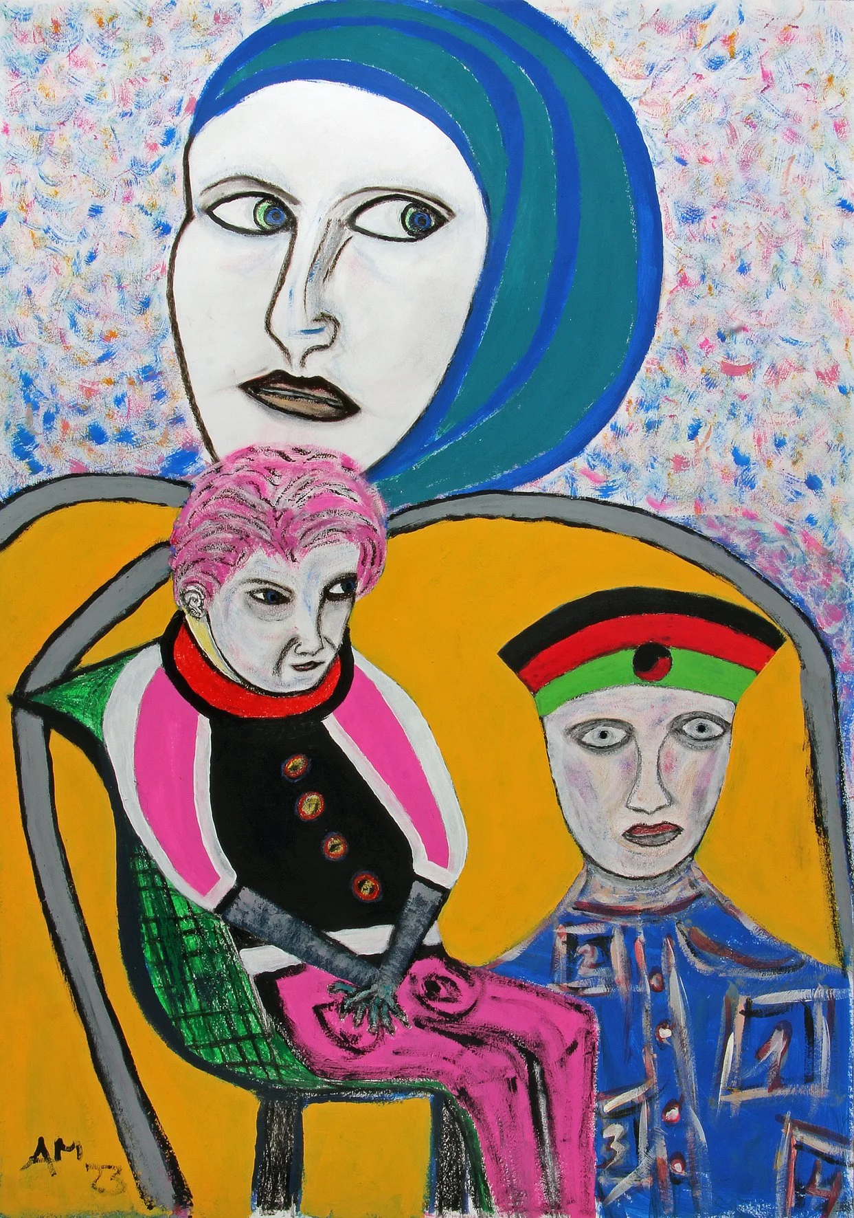 Schuldig
Mixed Media Papier
100x80 cm
2024