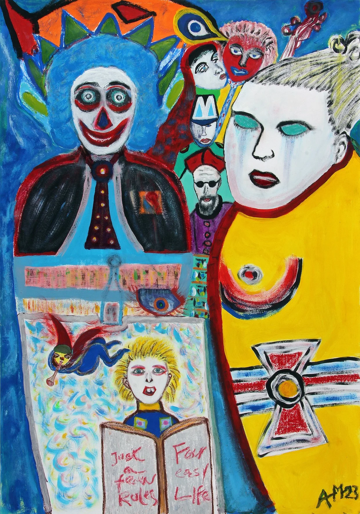Life
Mixed Media auf Papier
100x80 cm
2024