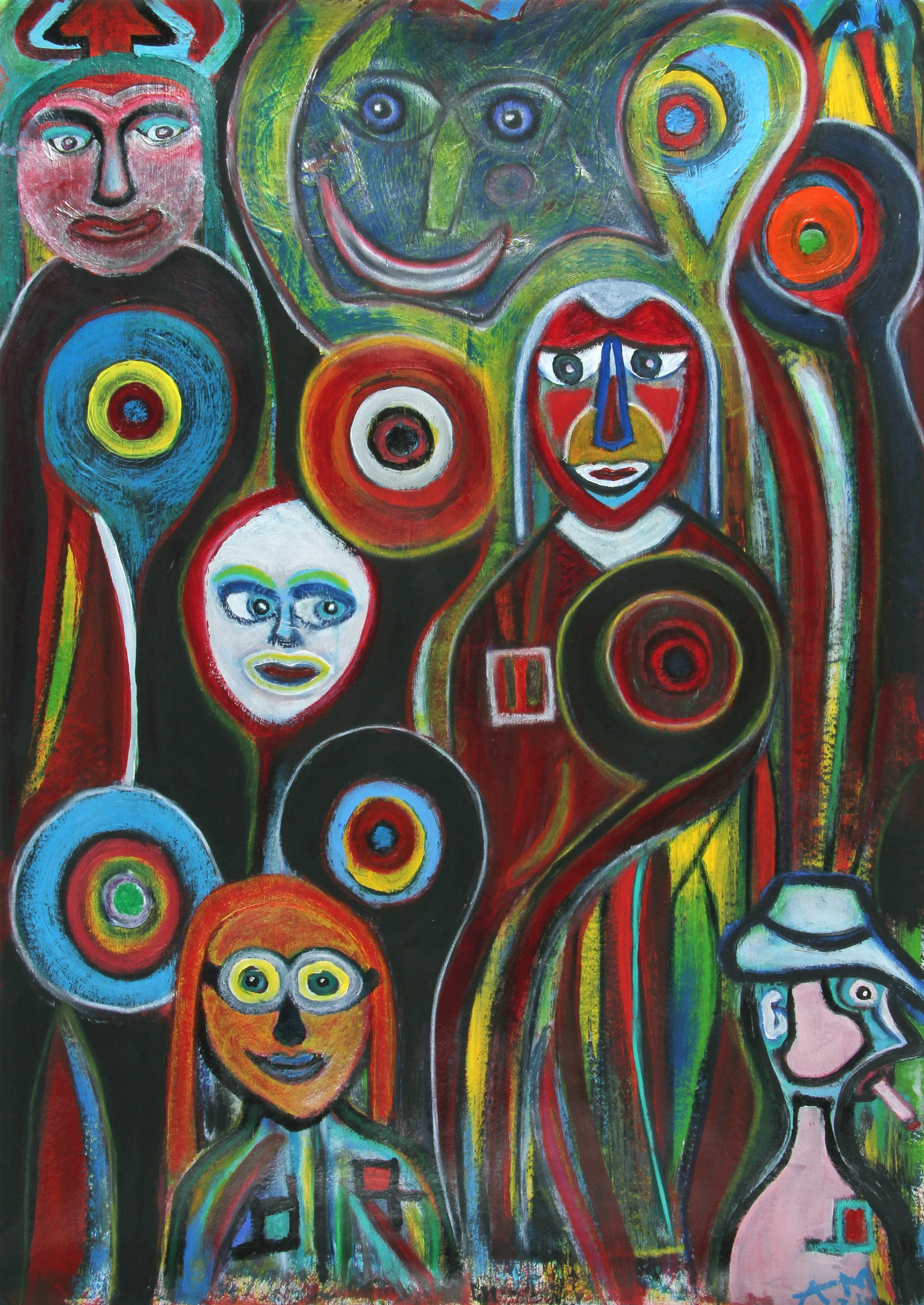 Heads 
Mixed Media
100x80 cm
2023