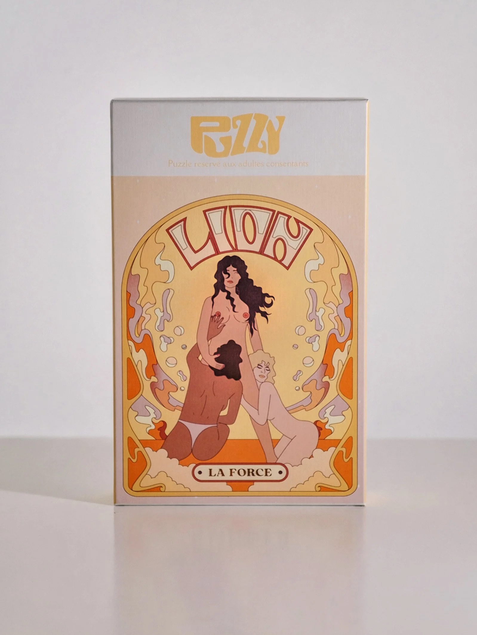 Puzzle érotique Lion La Force 500 pièces illustration astrologique Puzzy
