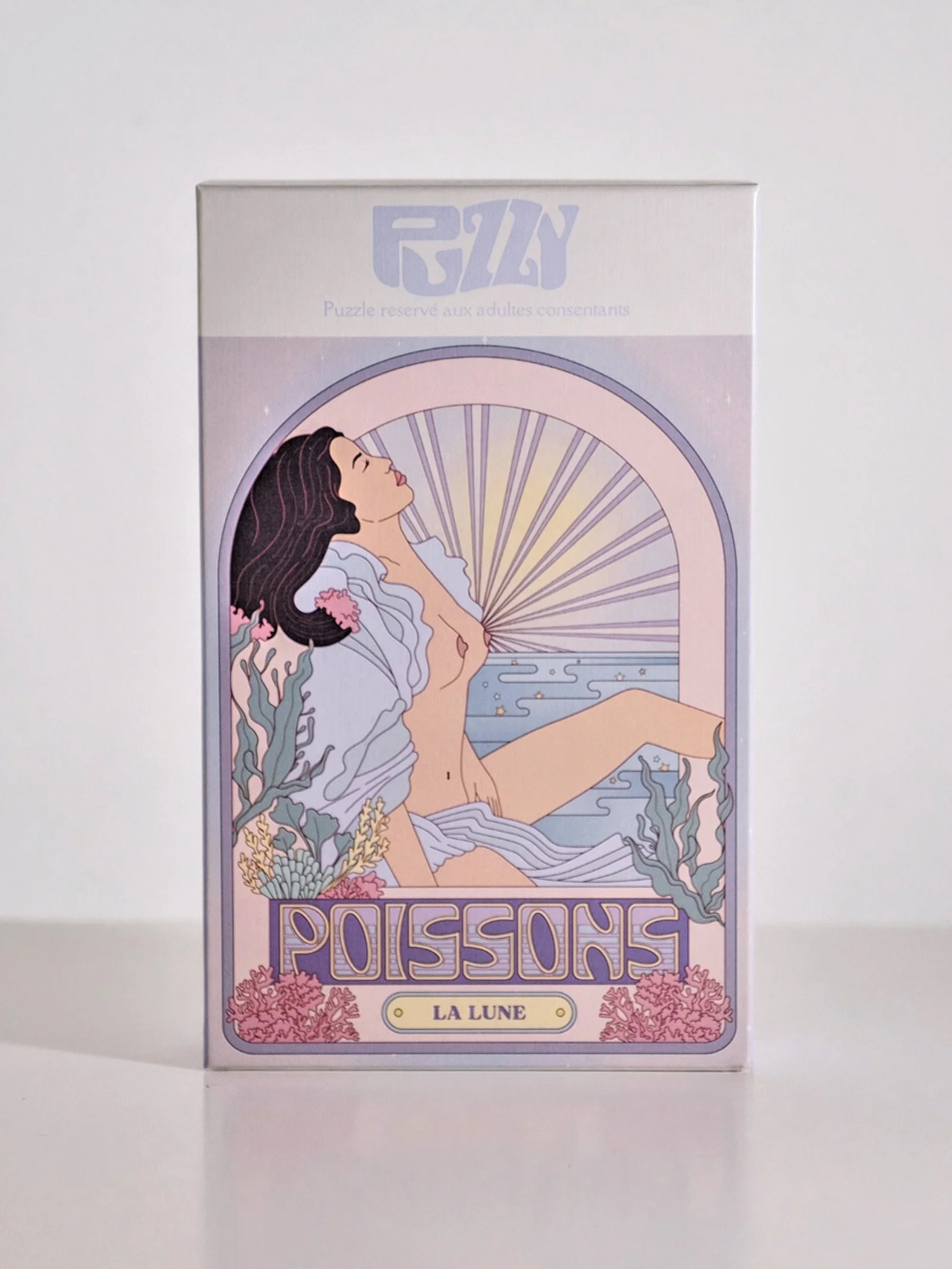 Puzzle érotique Poissons La Lune 500 pièces illustration astrologique Puzzy