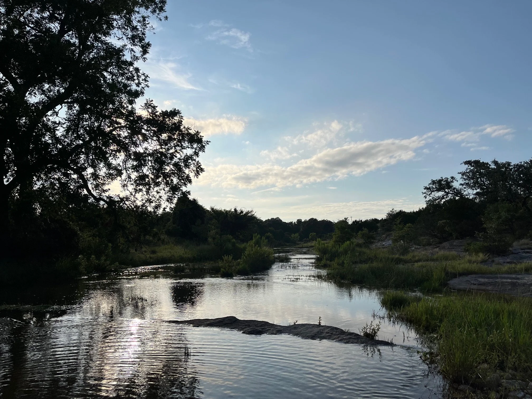 Late afternoon waters