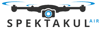 Logo mit Drohne und der Schrift 'SPEKTAKUL AIR'
