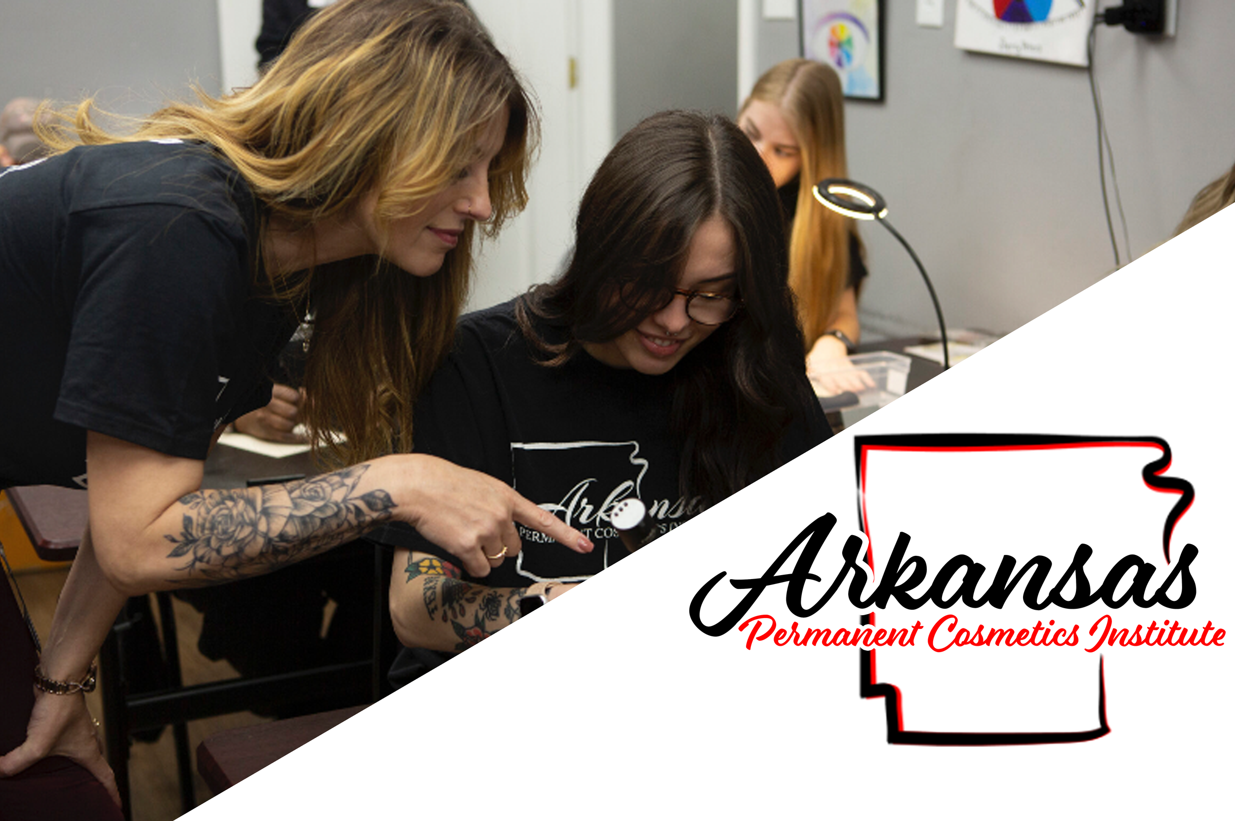 Instructor teaching PMU to a student