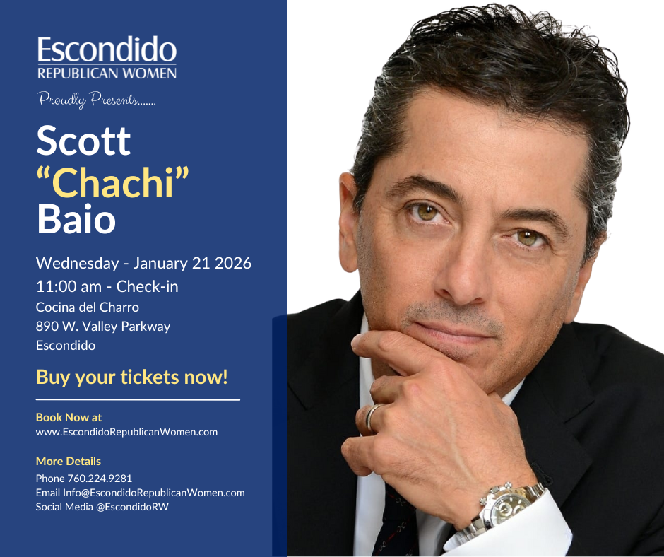 Scott Baio to Speak at Escondido Republican Women