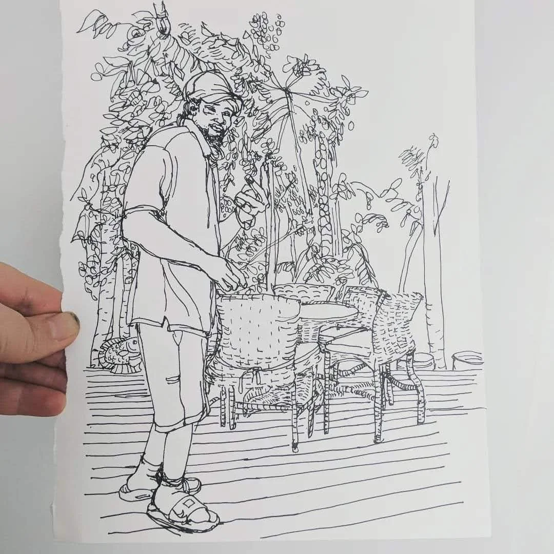 82 Jamal Waiting for Lunch in the Bahamas.jpg