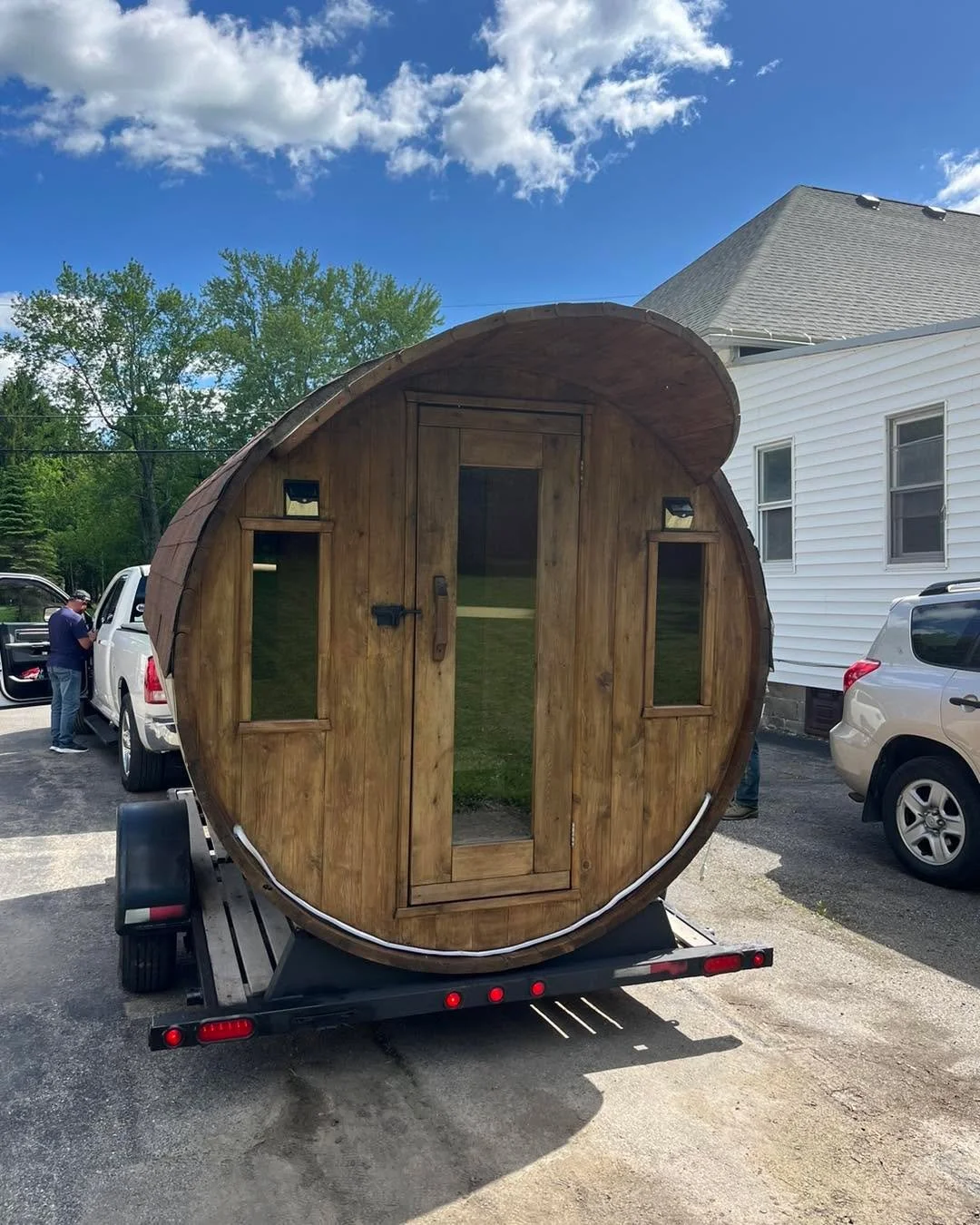 And she is sold! Reach out to us for all your sauna needs! 

Kits, custom builds or rentals! We do it all!