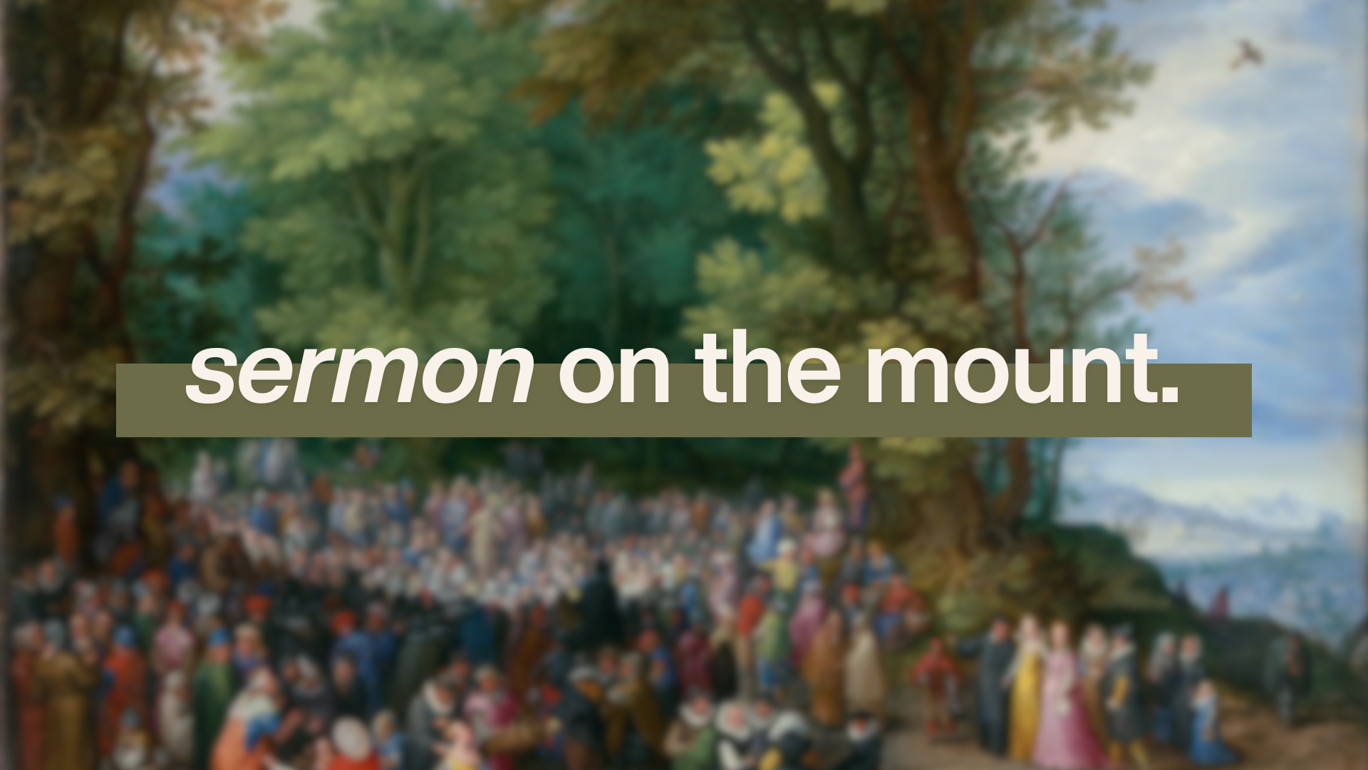Sermon on the Mount