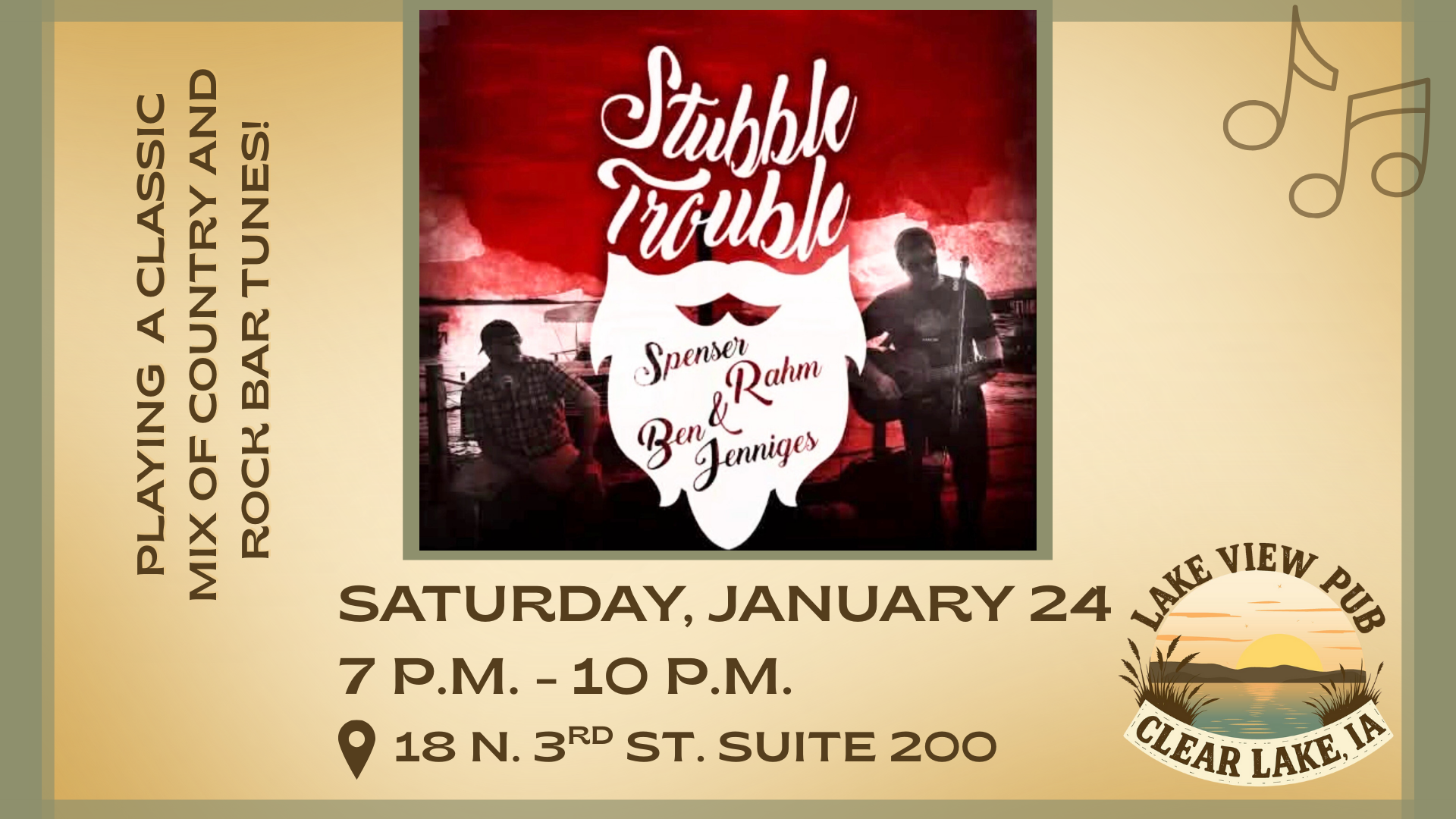 Stubble Trouble at Lake View Pub!