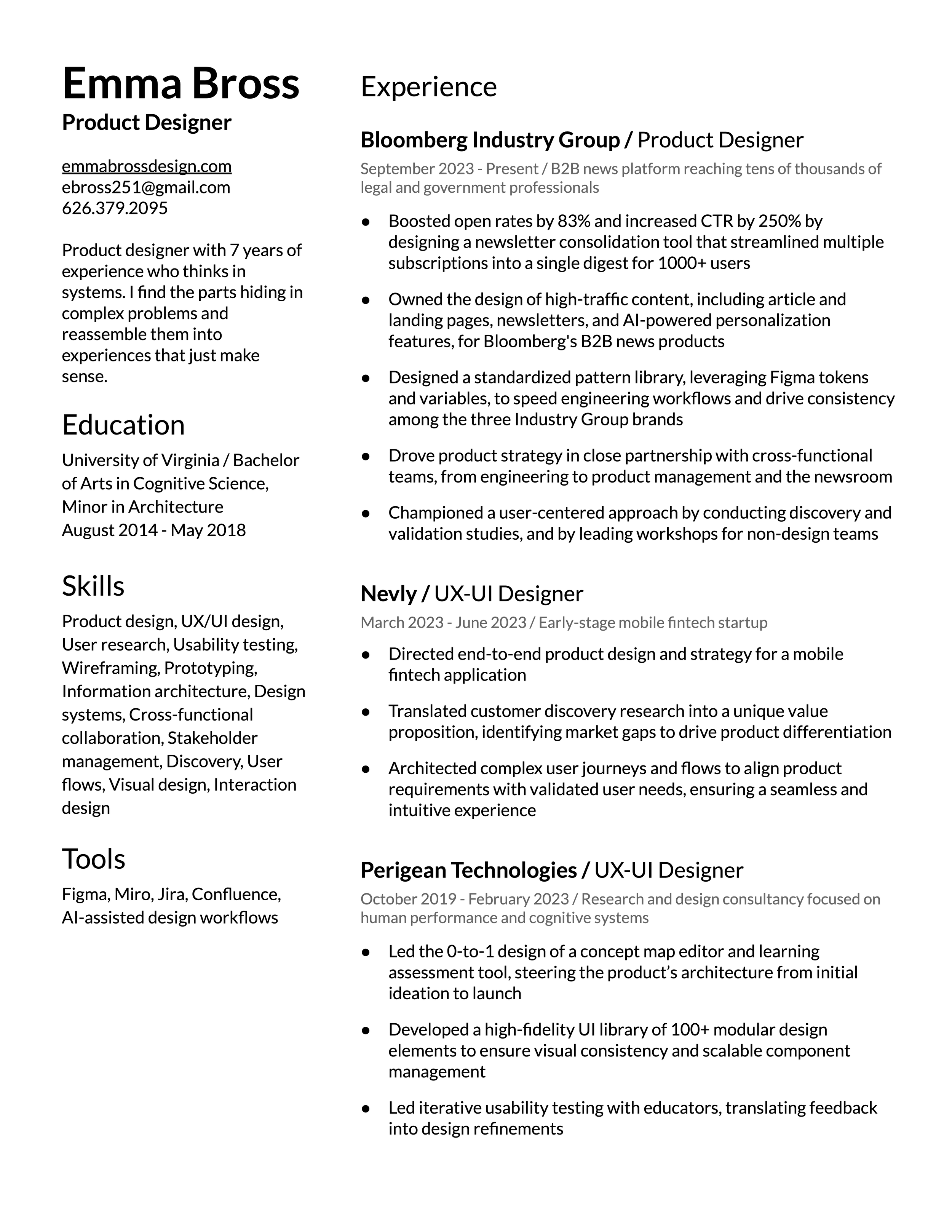 My resume.