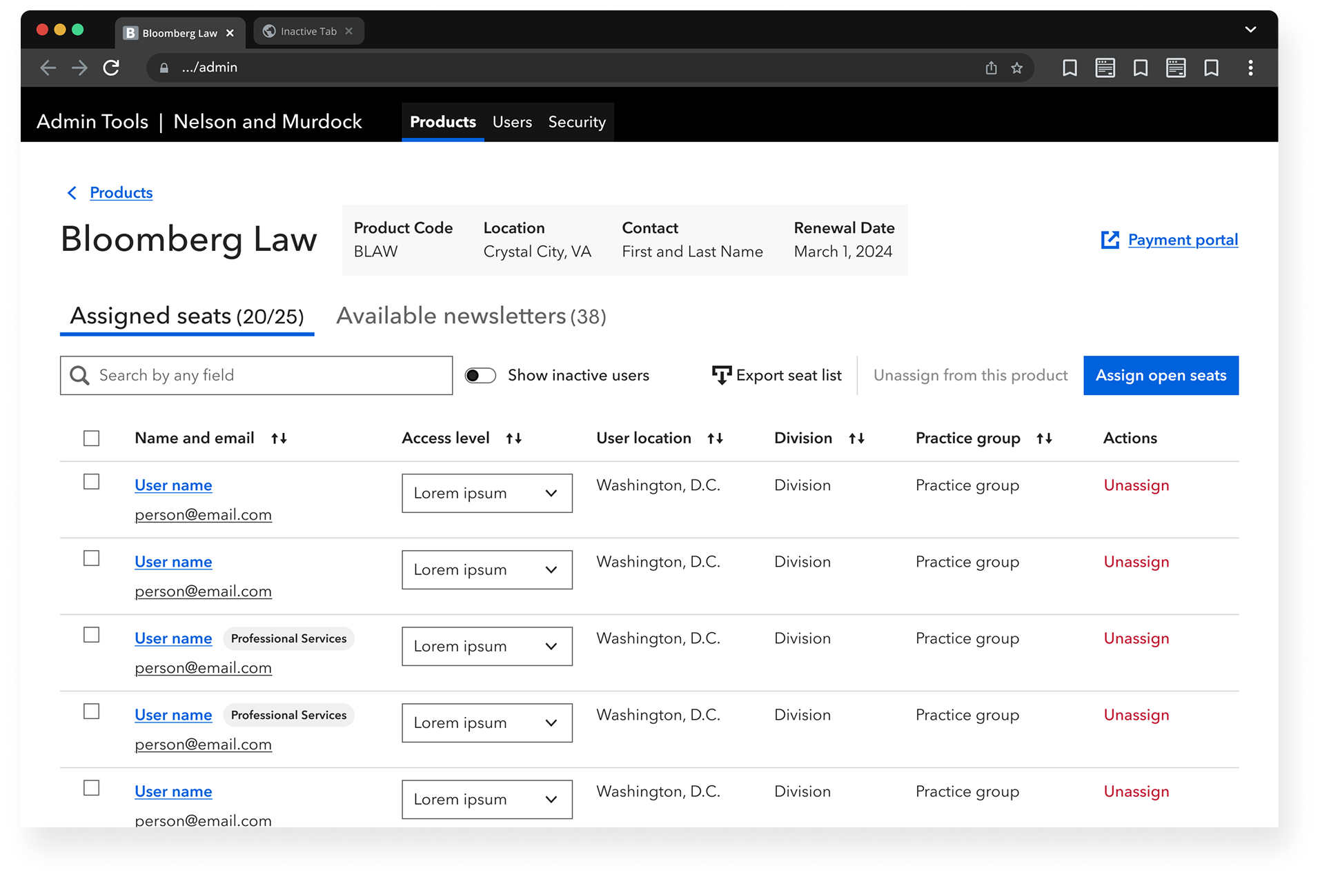 Webpage with information on a single product.
