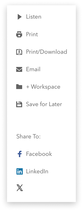 Action buttons from BLAW's article design.