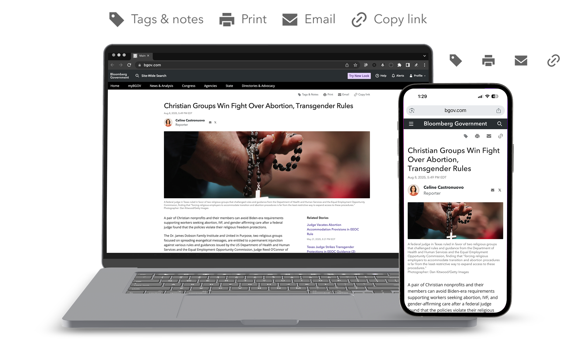 New action bar design for desktop and mobile.