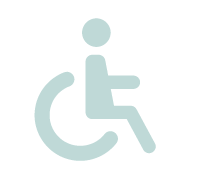 Icon of a person in a wheelchair
