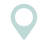 Map pin icon with a circular hole in the center.