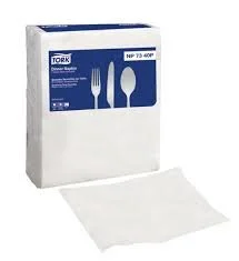 Box of disposable fork and spoon paper napkins