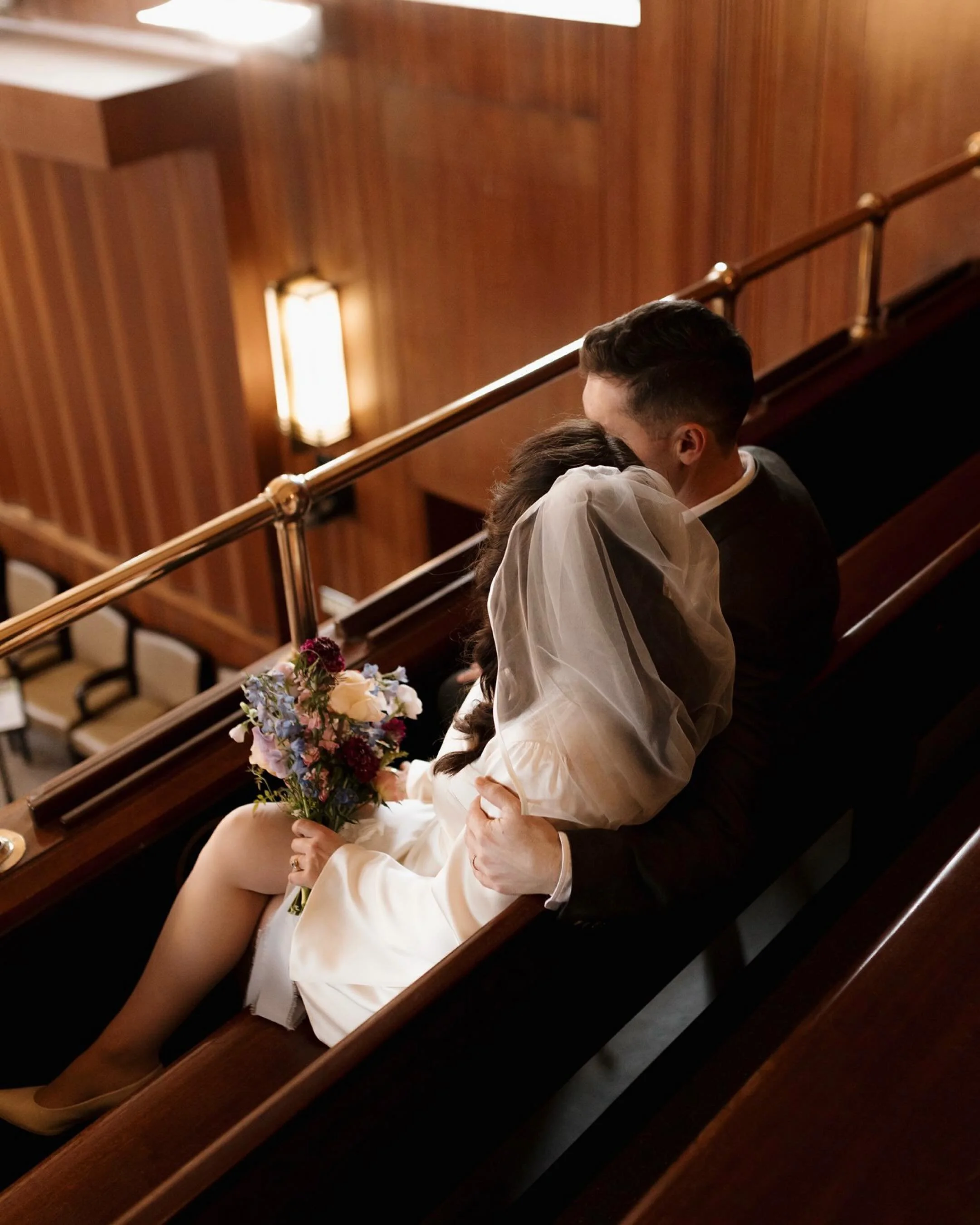 Promising forever in the heart of the city 🤍 Quiet vows, happy tears, and hands held a little tighter. These two share a kind of love that doesn&rsquo;t need anything extravagant to feel unforgettable. 

#kelownaweddingphotographer #vancouverwedding
