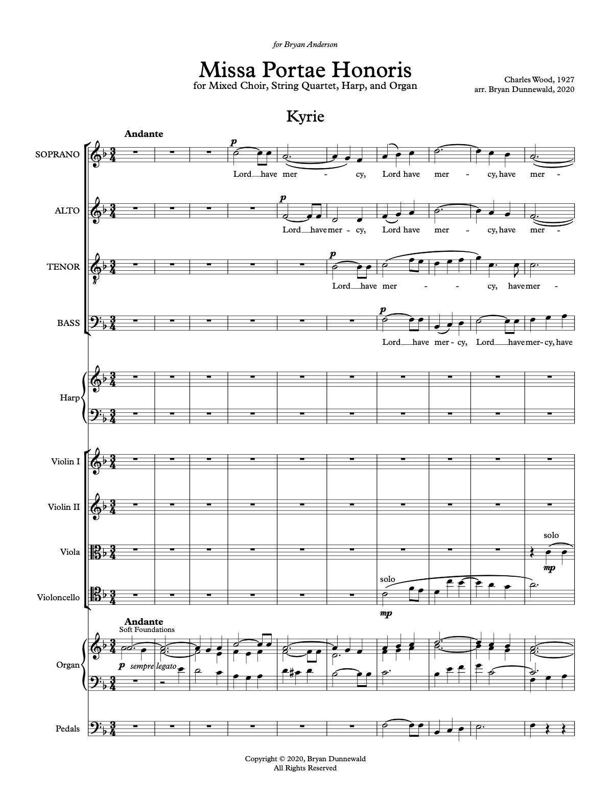 Wood: Missa Portae Honoris (2020)