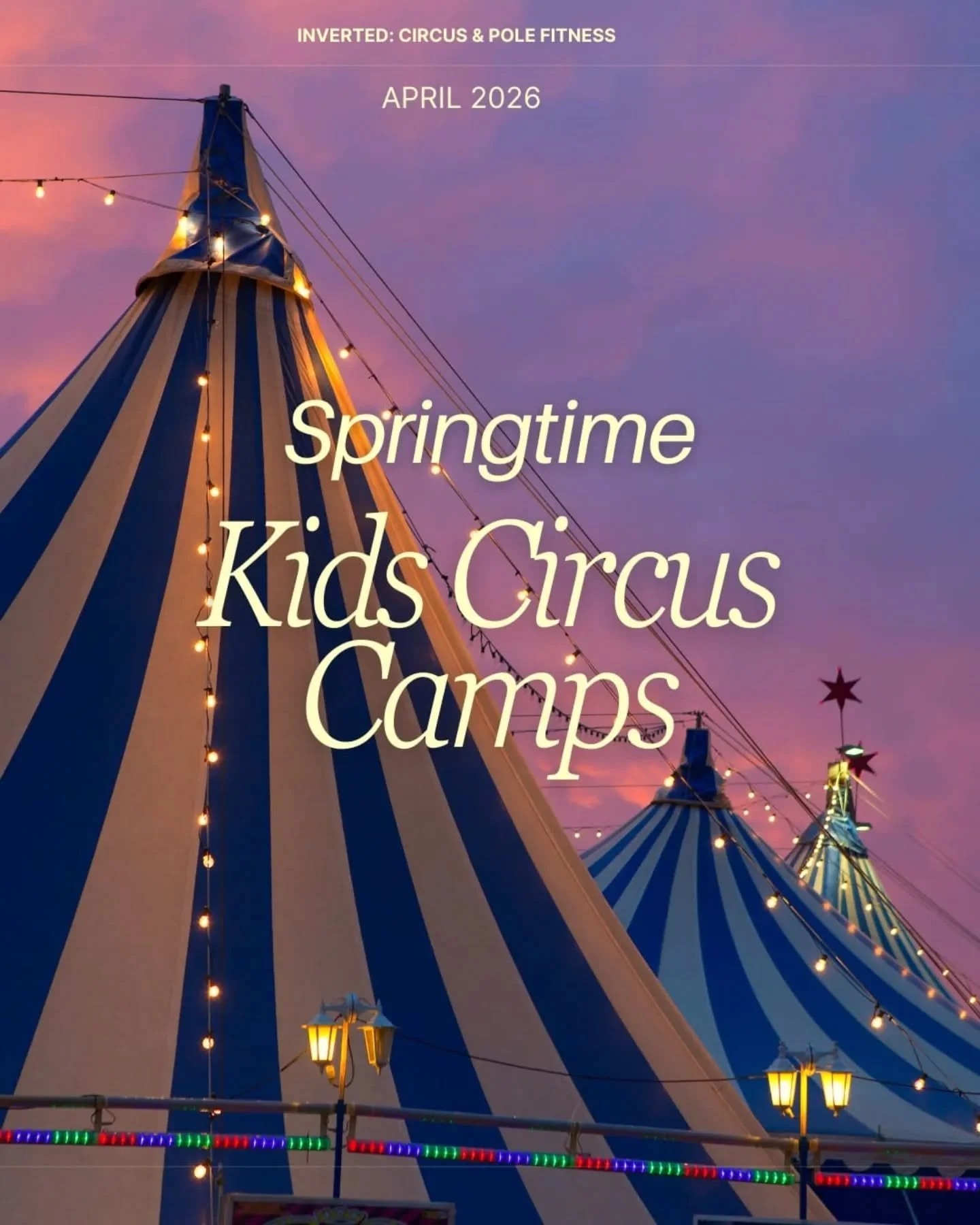It's that time of year again!!! 

Our amazing KIDS CAMPS are taking over this springtime ☀️🐇🐰

✨ HOW THEY WORK ✨

🎪 Our camps are 3 hours long: 9:30am till 12:30 pm. The kids start with a fun warm up, games and appropriate conditioning

🎪 They th