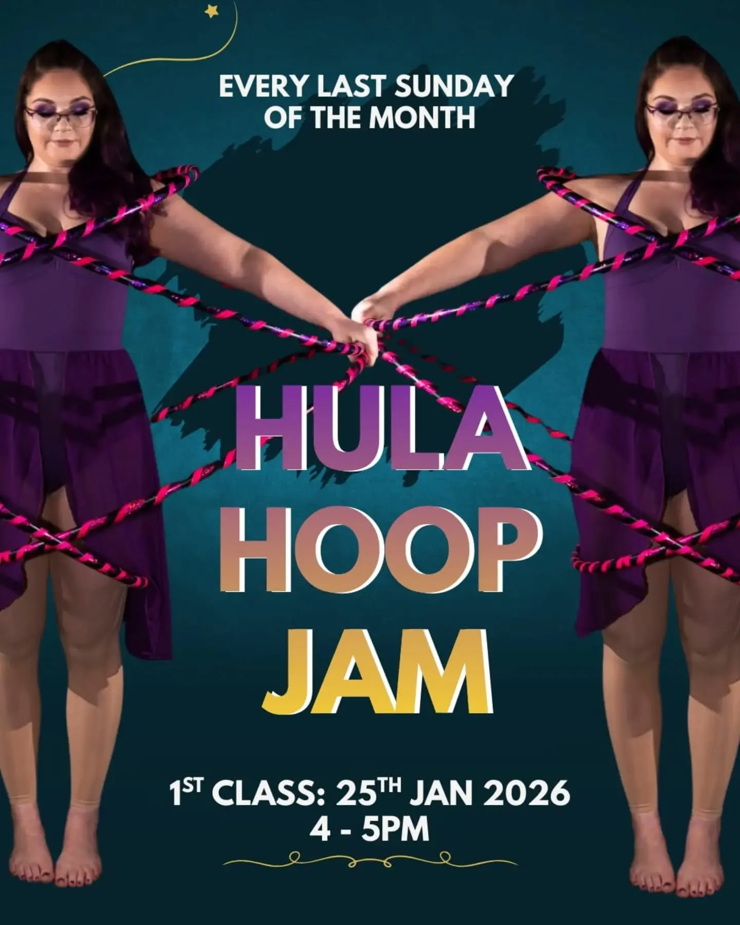✨ NEW CLASS ANNOUNCEMENT ✨ 

We're so so thrilled that our wonderful&nbsp;@rrach_robohoff&nbsp;is back giving us regular classes for hula hoop - and all spinny toys 🎉 

This class will be every last Sunday of the month, so bring your hoops, poi, fan