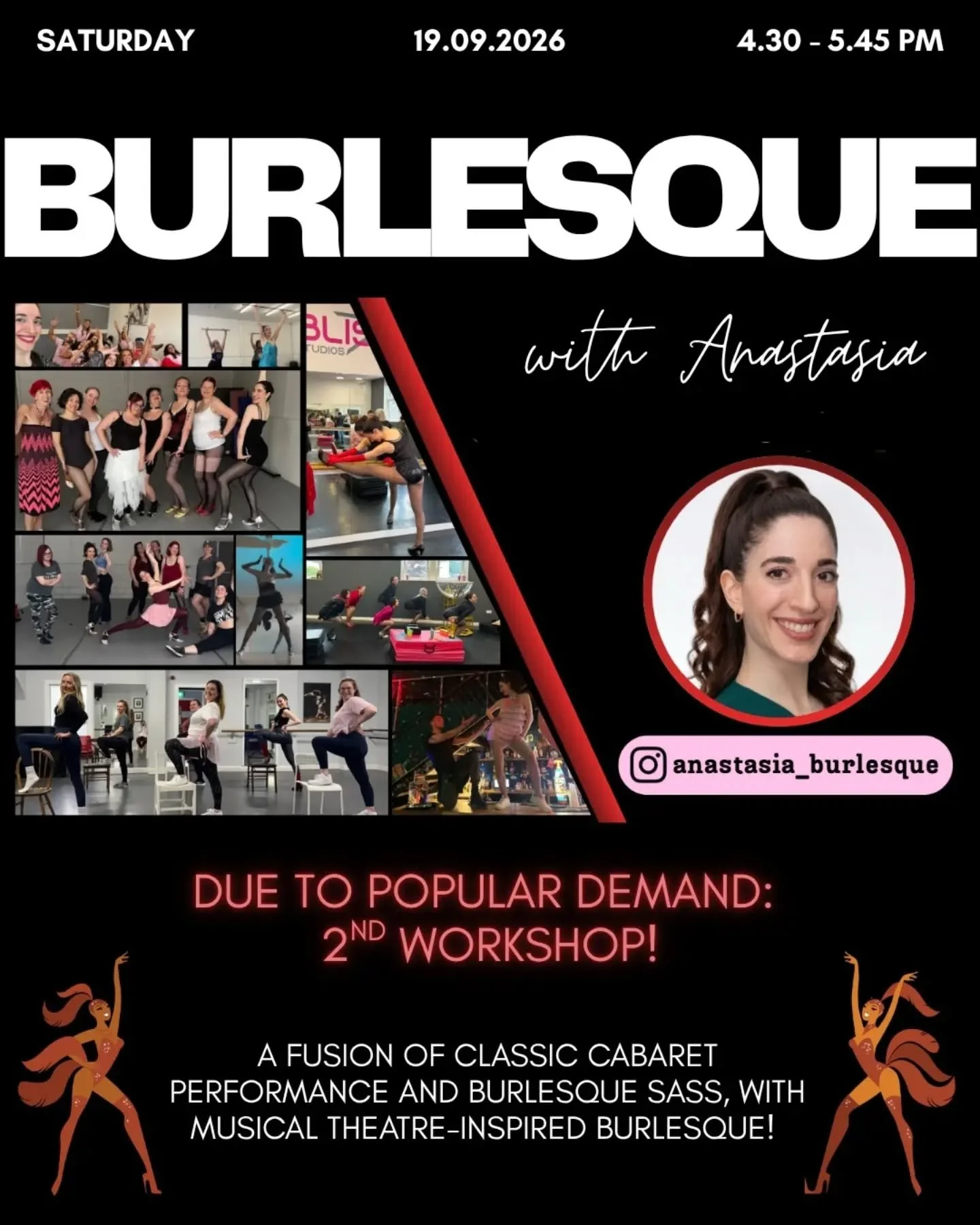 You're all ABSOLUTELY INCREDIBLE 😱😱

Thanks to you, @anastasia_burlesque 's 1st workshop with us sold out this morning! 😍😍😍 

Happily she's agreed to give us a 2nd workshop, so if you missed signing up, why not join us at 16.30pm?? 🤩

Join us f