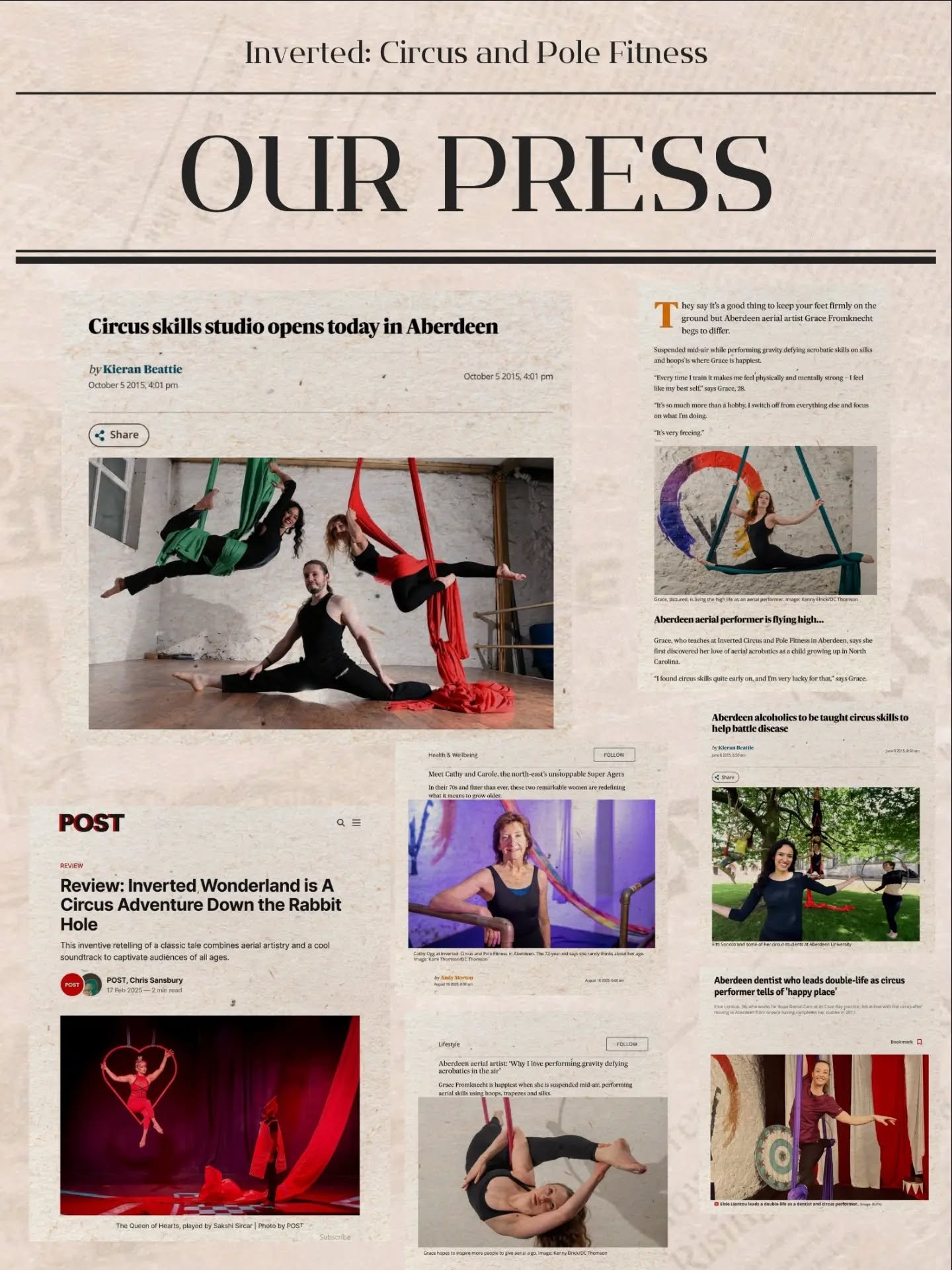 It's been a fantastic decade watching our studio grow. We've met such incredible people thanks to Inverted - and we've featured in several newspaper articles, television interviews, and even academic research over the last years! 🥰 

Here are our pr