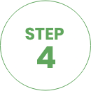White circle with green text reading 'STEP 4'
