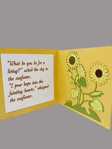 Sunflower card