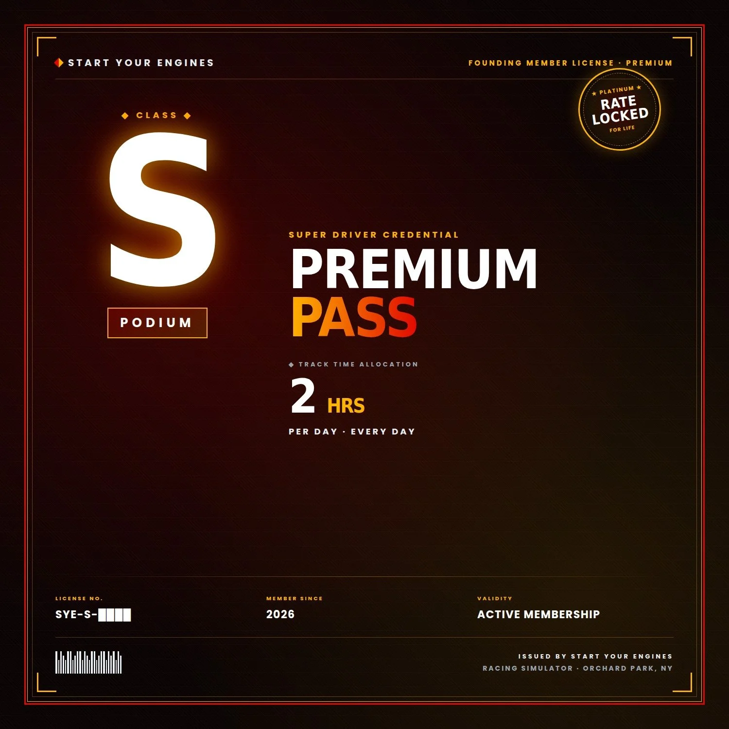 Premium Racing License