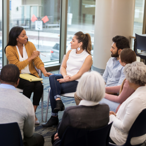 Group Circle Learning Meeting Session