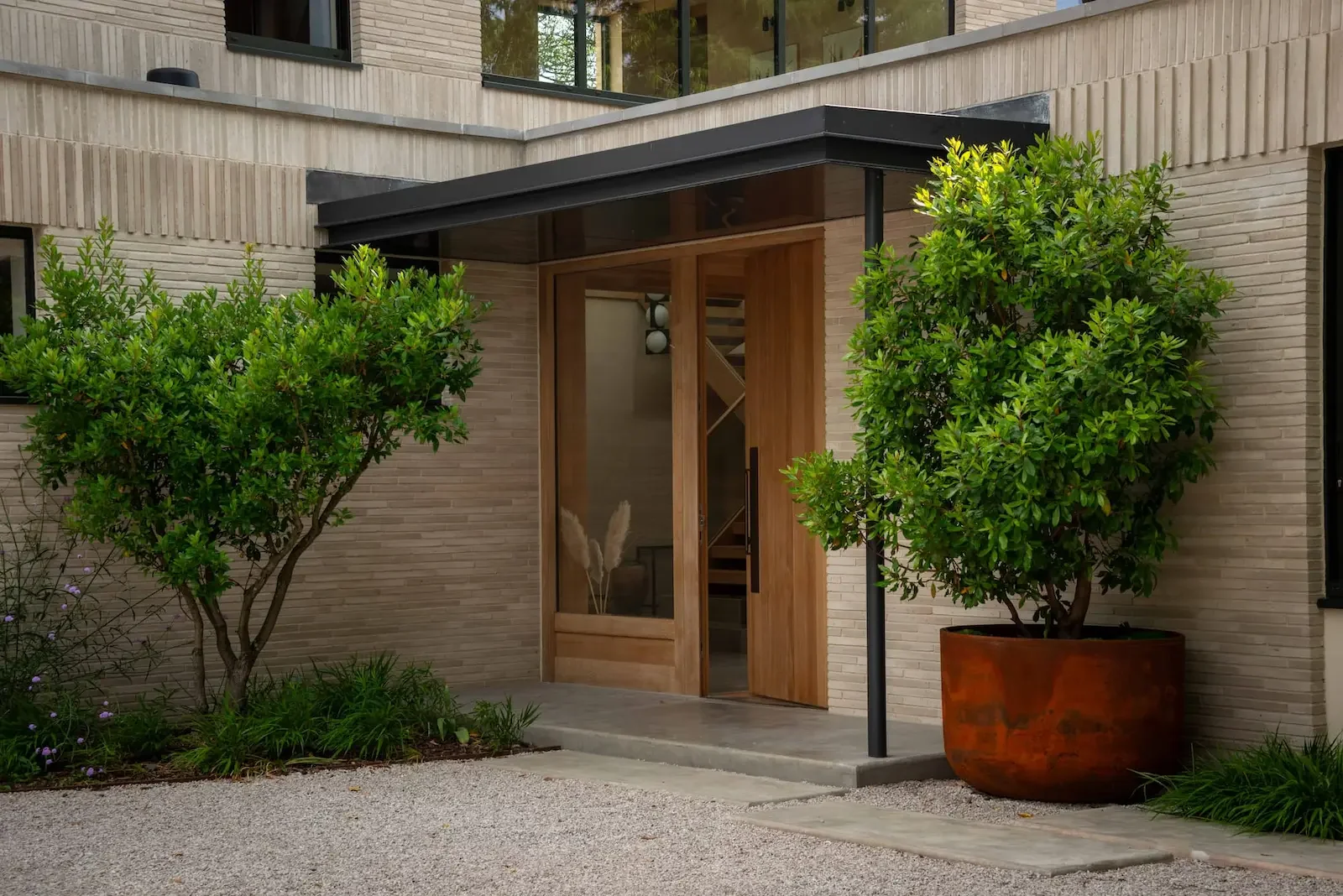 Garden design entrance at Skylark, Ludlow