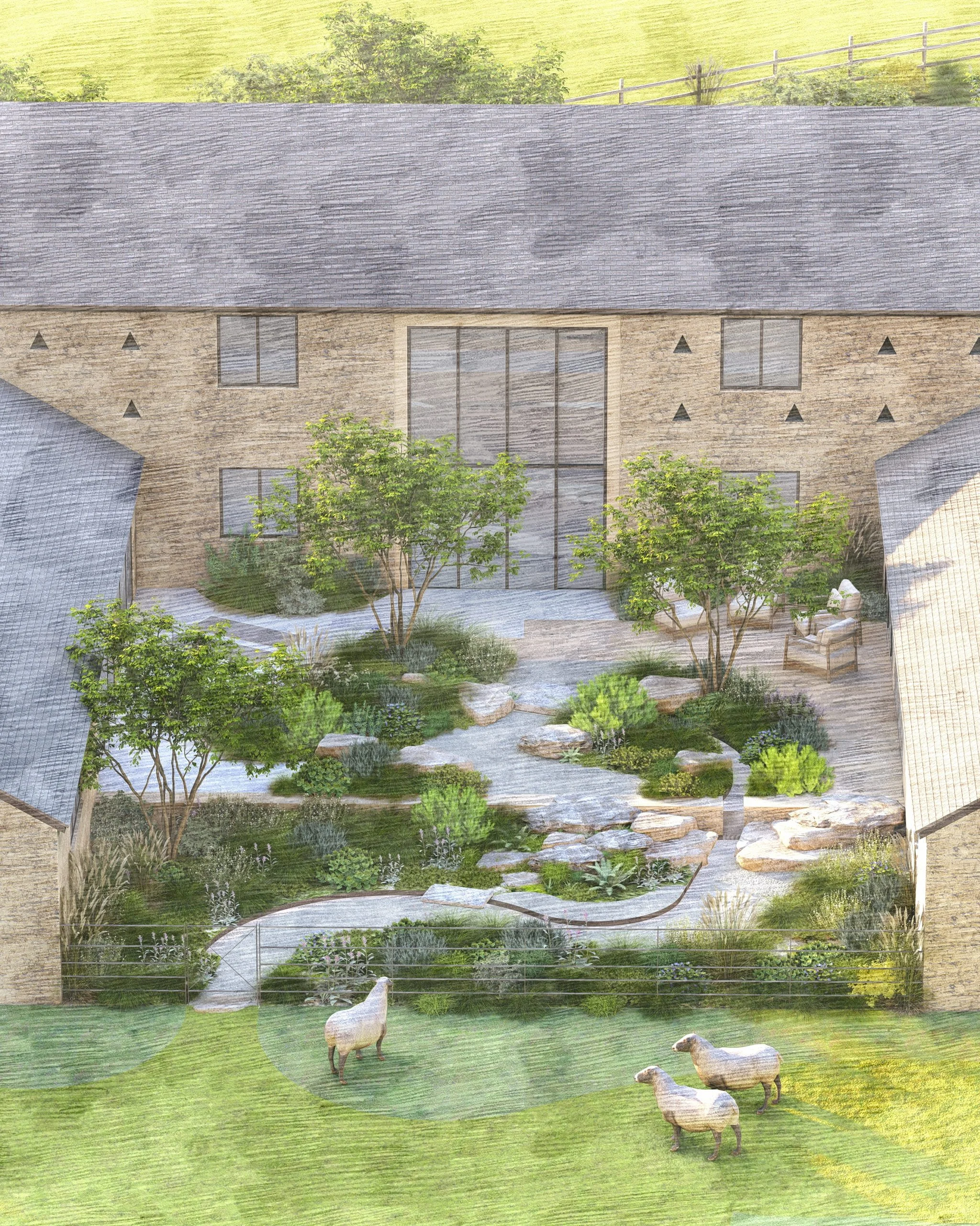 Glenburrel Farm Courtyard