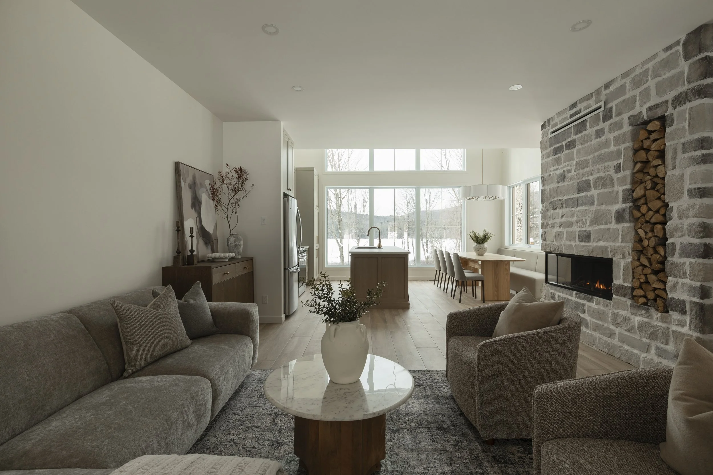 Chalet locatif dans Lanaudière avec vue sur les montagnes. Un environnement paisible en nature