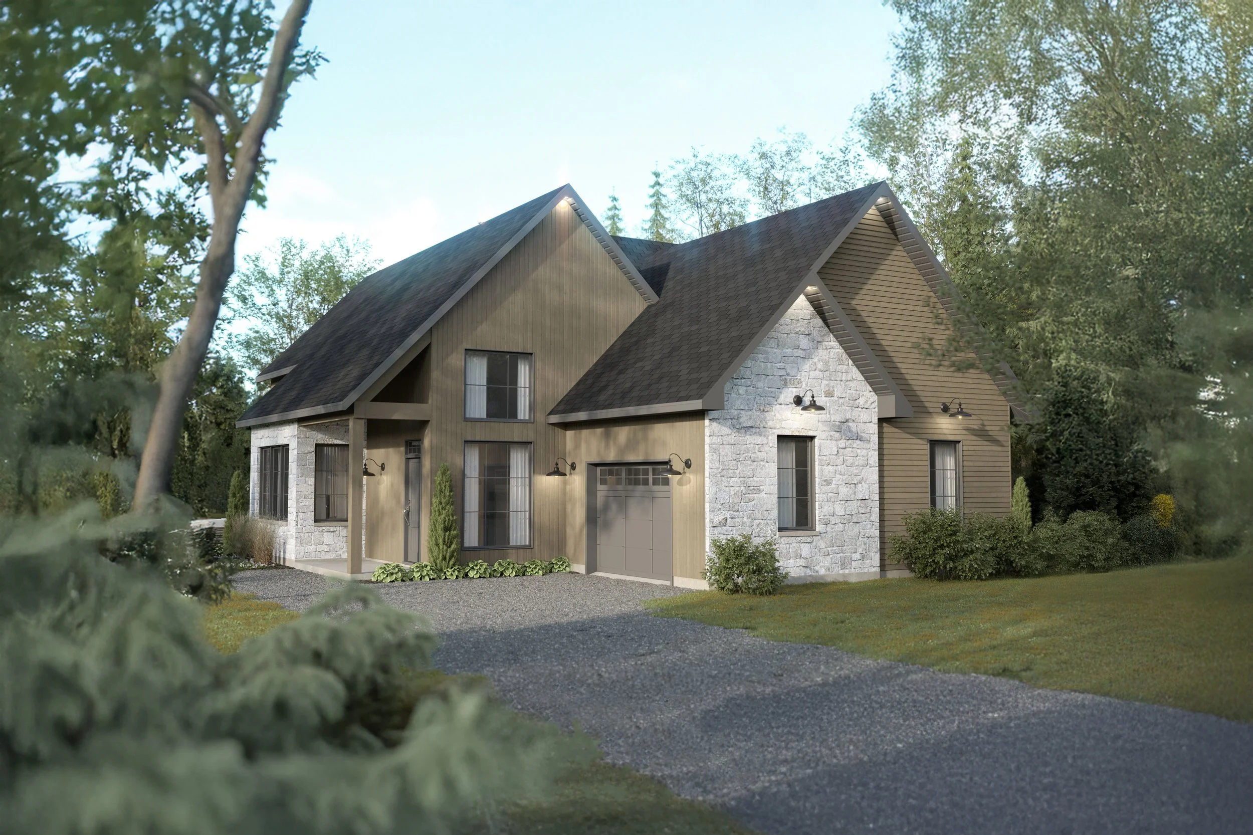 Construction neuve sur mesure sur un vaste terrain boisé à Mandeville dans Lanaudière. Un lieu paisible en nature afin de donner vie à votre maison ou chalet