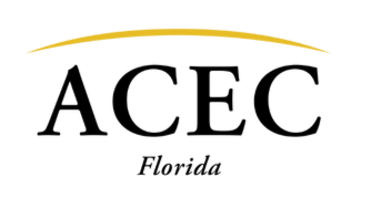 ACEC logo black with yellow swoosh