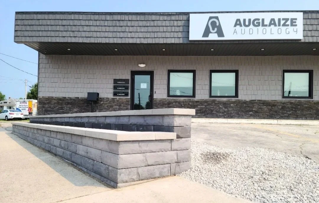 Retaining wall near a business