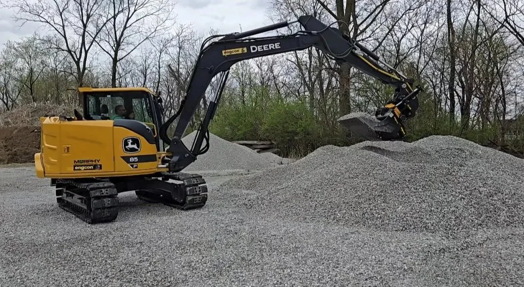 excavation john deere 85P excavator with engcon 