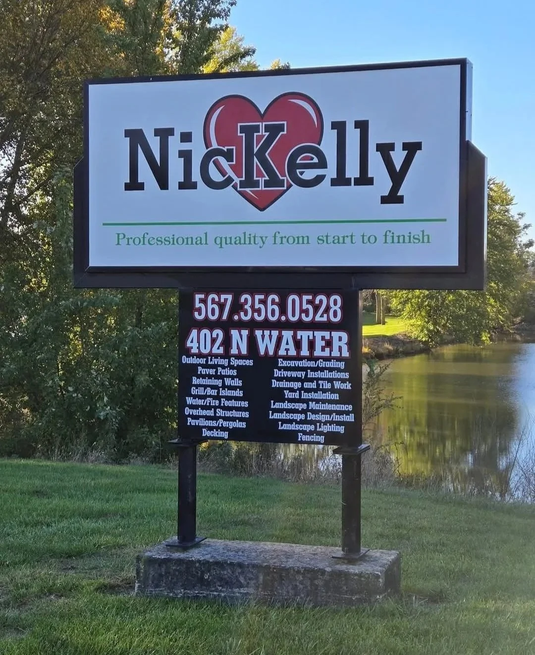 NicKelly Outdoor Living Business sign image