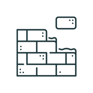 A digital illustration of a brick wall with a floating smartphone above it.