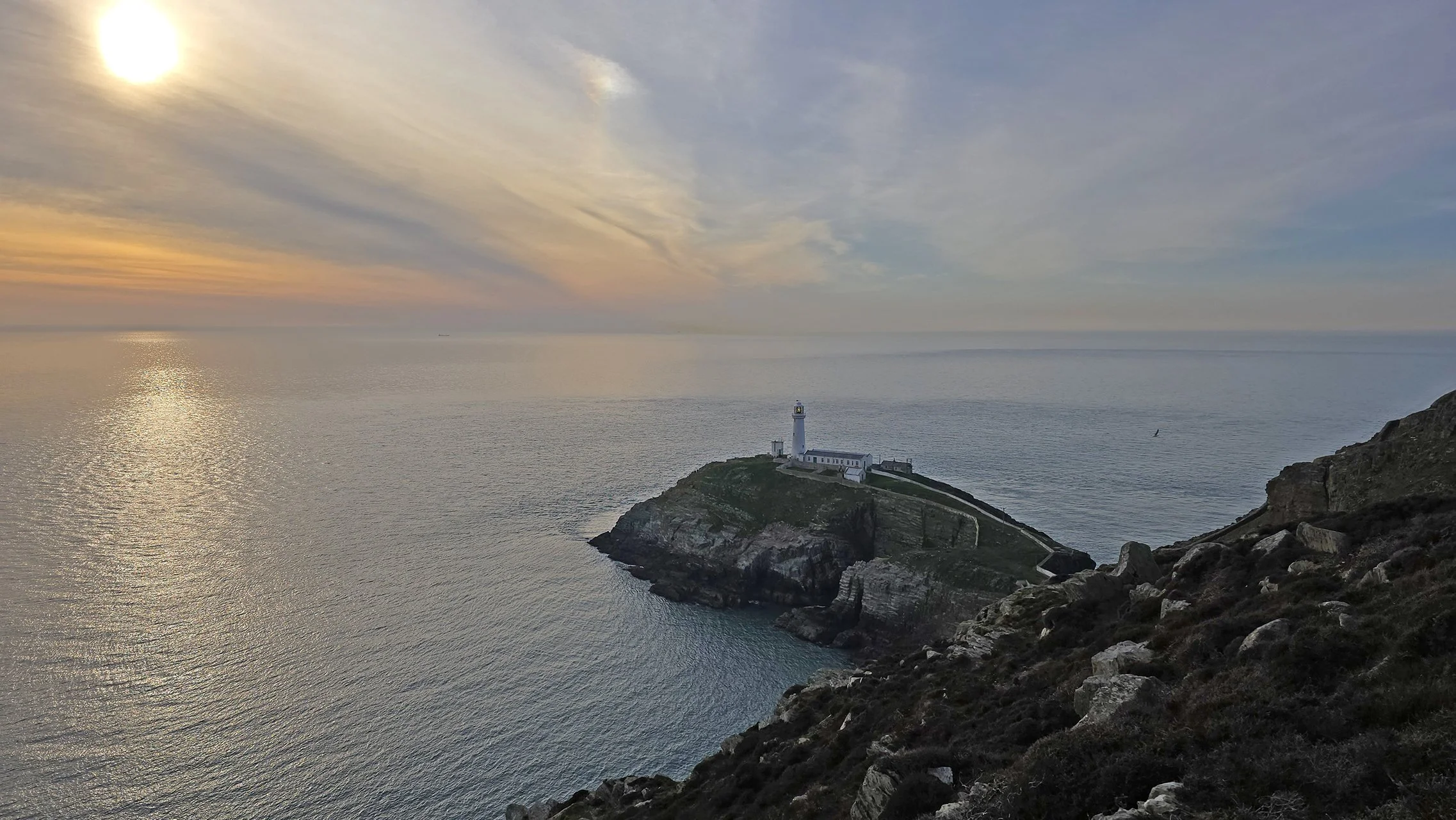 Evening light at South Stack on the Anglesey coast