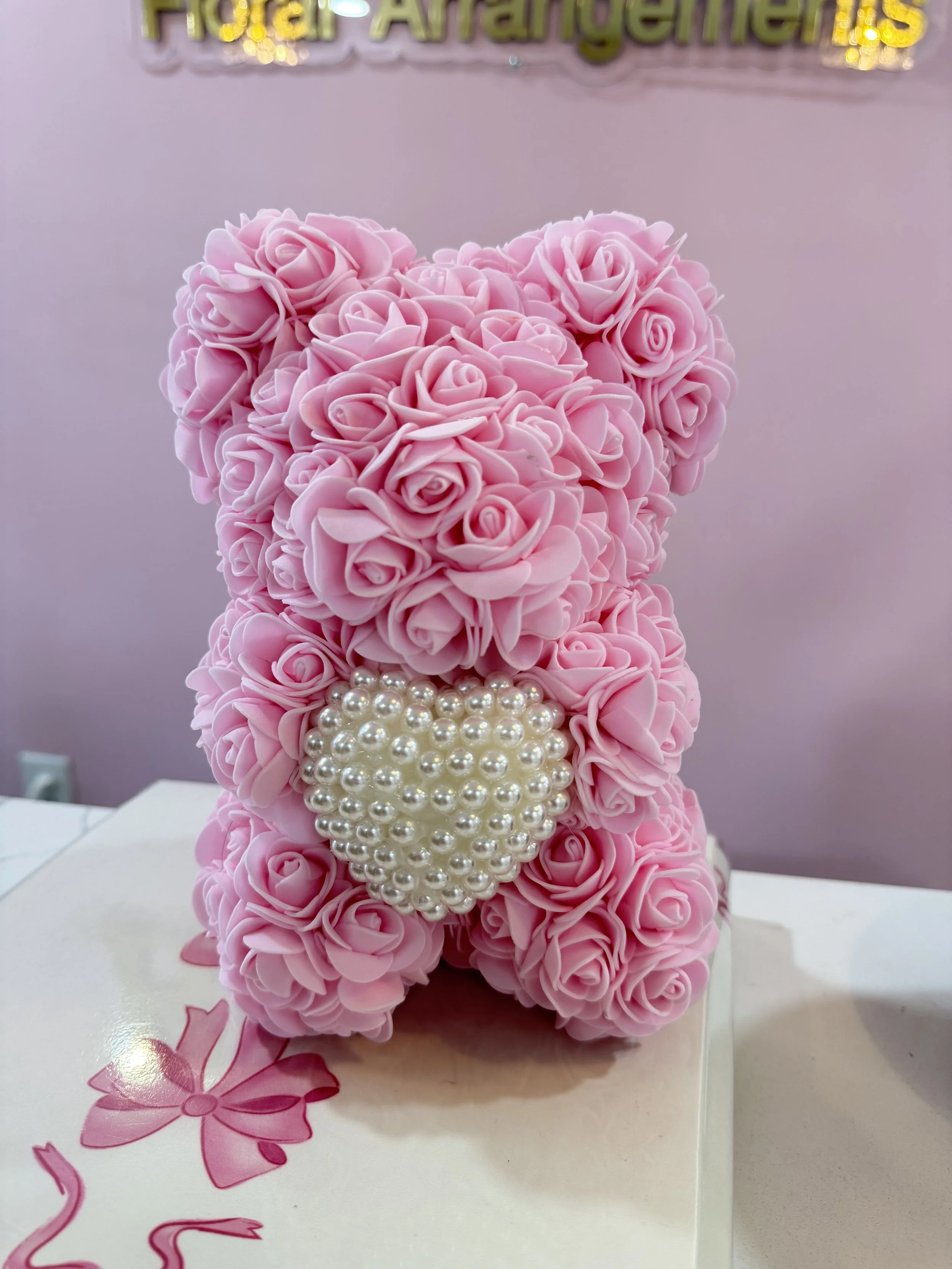 Pink Rose Bear